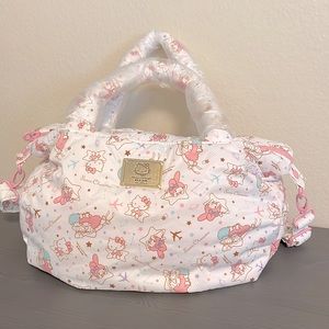 NEW Authentic Sanrio x EVA air puffy 3-way tote